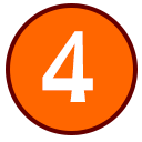 #4 in an orange circle